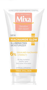 Mixa Niacinamide Glow Illuminating Moisturizer Face Cream for Tired, Dull Skin 50ml