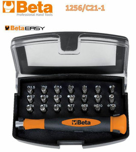 BETA Set of 21 Bits with Magnetic Bit Holder in a Plastic Case