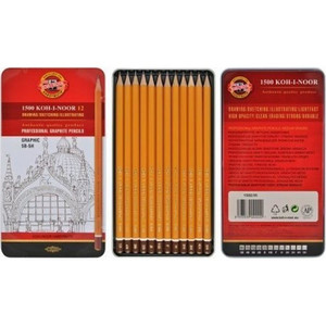 Koh-I-Noor Professional Graphite Pencils 5B-5H 12pcs