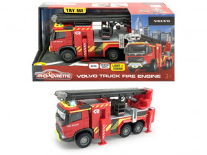 Majorette Volvo Truck Fire Engine 19cm, battery-operated, 3+