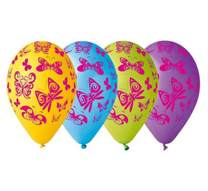 Balloons Butterflies 12" 5pcs