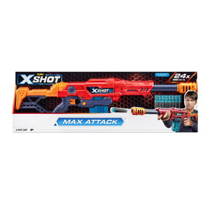 ZURU X-Shot Launcher Excel Max Attack 24 Darts 8+