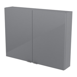 Bathroom Wall Cabinet GoodHome Imandra 80x60x15cm, grey