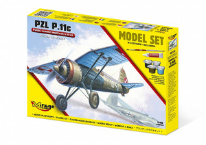 Mirage Plastic Model Set Plane P.11C 14+