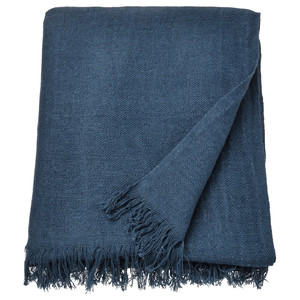 DYTÅG Throw, dark blue, 130x170 cm