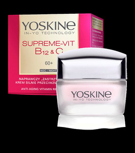 YOSKINE Supreme Vit B12 & C Anti-Aging Vitamin Repair Night Cream 60+ 50ml