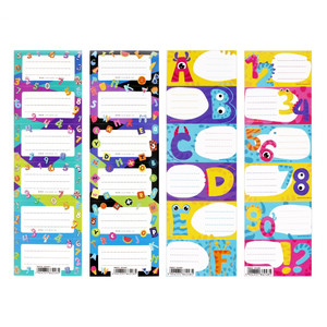 Starpak Label Stickers for Notebooks Letters/Numbers 25-pack