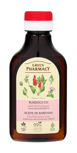 Green Pharmacy Burdock Oil with Red Pepper for Hair Growth 99% Natural Vegan 100ml