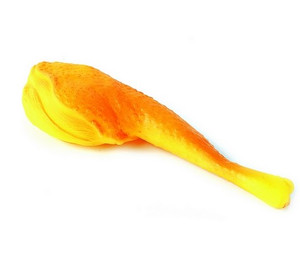 Dingo Dog Vinyl Toy Chicken Leg with Squeaker 18.5cm