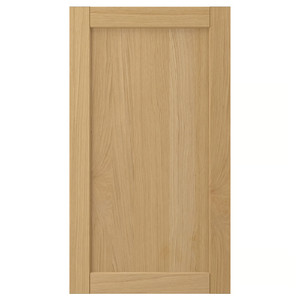 FORSBACKA Front for dishwasher, oak, 45x80 cm