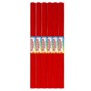 Crepe Paper 50x200cm 10pcs, red