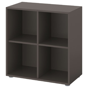EKET Storage combination with feet, dark grey, 70x35x72 cm