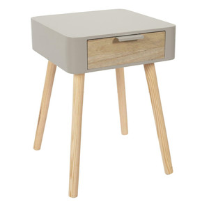 Nightstand Bedside Table Padano, grey