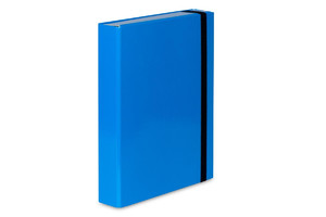 Box Folder for Documents with Elastic Band A4, 1pc, blue