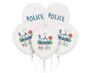 Balloons Police 12" 5pcs