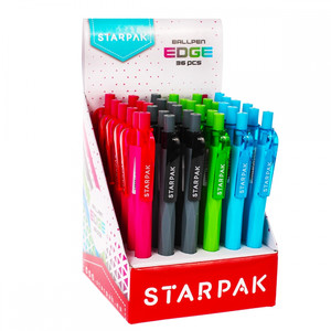 Starpak Retractable Ball Pen Edge 36pcs