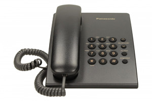 Panasonic Corded Phone KX-TS500, black