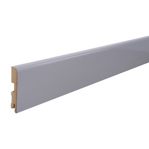 MDF Skirting Board Foge LB1 16 x 80 x 2000 mm, grey