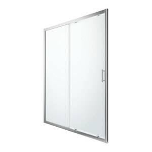 GoodHome Sliding Shower Door Beloya 160 cm, chrome/transparent