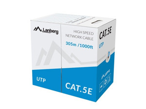 Lanberg LAN Cable UTP Cat.5E CCA LCU5-10CC-0305-B 305m, blue