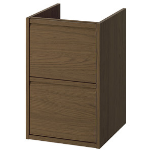 ÄNGSJÖN Wash-stand with drawers, brown oak effect, 40x48x63 cm