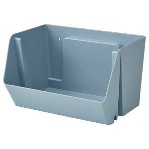 FODERTRÅG Organiser for desk/wall, grey-blue, 25x18x15 cm