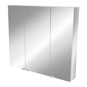 Bathroom Mirrored Wall Cabinet GoodHome Imandra 100x90x15cm