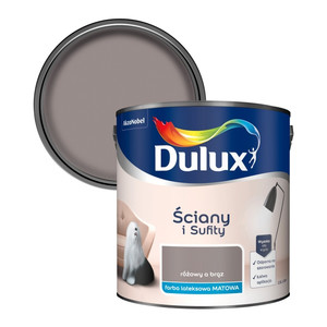 Dulux Walls & Ceilings Matt Latex Paint 2.5l pink yet brown