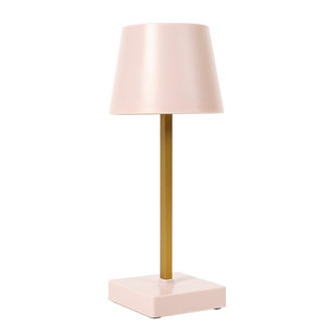 Table Bedside Lamp Blanca LED, touch control, pink