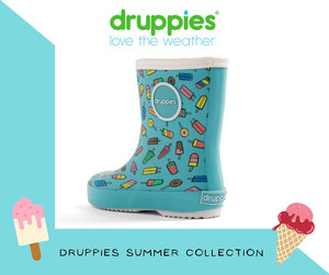 Druppies Rainboots Wellies for Kids Summer Boot Size 20, cold blue