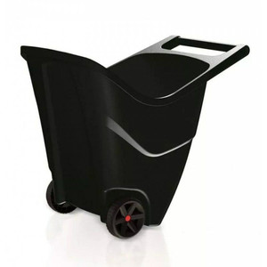 Garden Container Basket on Wheels Load & Go II, black