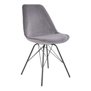 Chair Oslo Velvet, grey