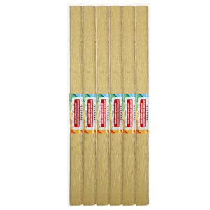 Crepe Paper 50x200cm 10pcs, gold