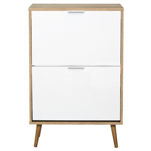 Shoe Cabinet Sabana, white/natural