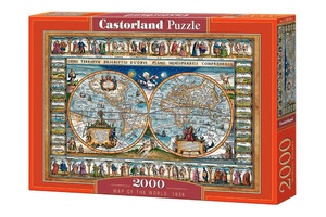 Castorland Puzzle Map of t he World, 1693 2000pcs 9+