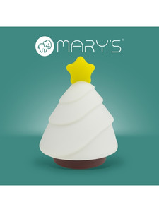 MARY'S LED Christmas Tree Night Light with RGB, White