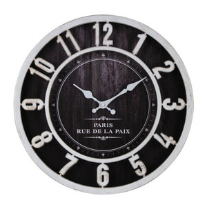 Wall Clock Splendid Sacher 40 x 40 cm, black/white