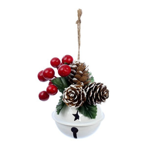 Christmas Tree Decoration Bell 8cm, 1pc, assorted