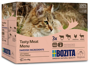 Bozita Cat Multibox Tasty Meat Menu for Cats 12x85g