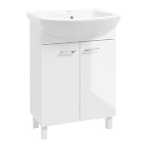 Deftrans Cabinet with Wash-Basin Sat 60 cm, white