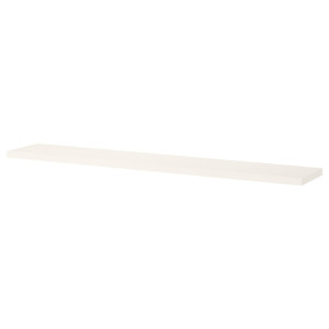 BERGSHULT Shelf, white, 120x20 cm