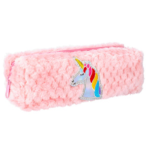 Plush Pencil Case Pink Unicorn