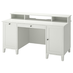 IDANÄS Desk with add-on unit, white