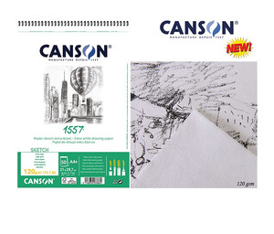 Canson Sketching Paper Pad A4 50 Sheets 120g 1pc
