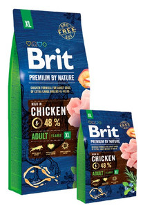 Brit Dog Food Premium By Nature Adult XL Extra Large 15kg