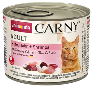 Animonda Carny Adult Cat Food Turkey, Chicken & Shrimps 200g