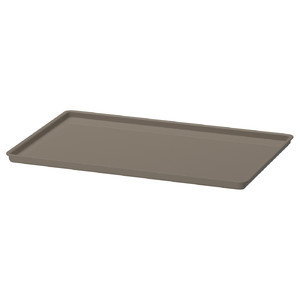 KUGGIS Lid, dark grey-beige, 26x35 cm