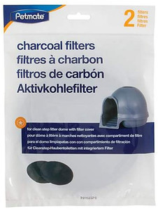 Petmate Charcoal Filters Cleanstep - for Litter Dome 2-pack