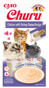 Inaba Ciao Cat Churu Chicken with Shrimp Flavor Recipe 56g