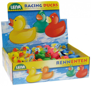 Lena Bath Toy Racing Ducks Display 36pcs 6m+